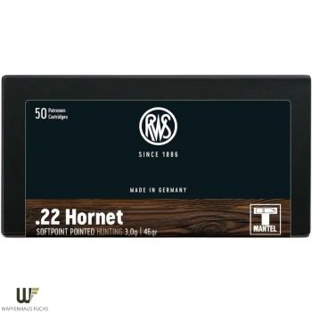 RWS Kaliber .22 Hornet Teilmantel 3,0 g