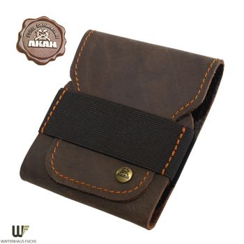 AKAH Patronenetui aus Büffelleder mit Pull-up-Effekt