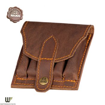 AKAH Patronenetui Pull-up Leder für 5 Kugelpatronen