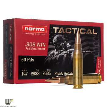 Norma .308 Win. Vollmantel Tactical 9,5g/147grs.