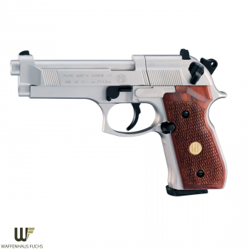 Beretta M92 FS CO2 vernickelt - Holzgriffschalen