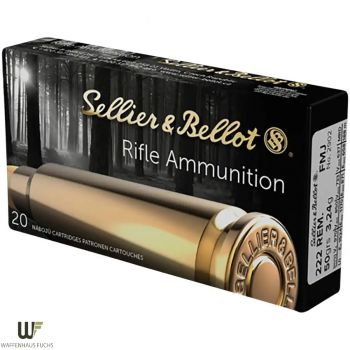Sellier & Bellot .222 Rem. Vollmantel 3,6 g