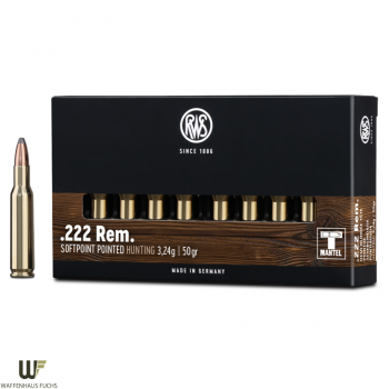 RWS Kaliber .222 Rem. Teilmantel 3,24 g