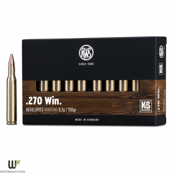 RWS Kaliber .270 Win. Kegelspitz 9,7g / 150gr
