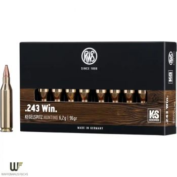 RWS Kaliber .243 Win. Kegelspitz 6,2g / 96 gr