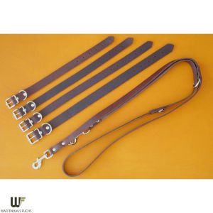 Vorführleine Softleder braun